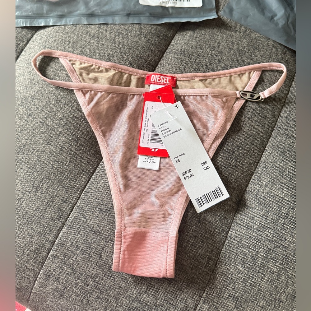 Diesel Designer Pink Sheer Thong